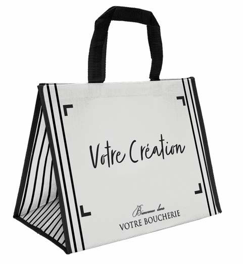 Sac Polypro HBP74 - Boucherie noir & blanc
